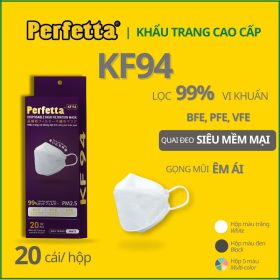 Khẩu Trang KF94 Màu Trắng Perfetta