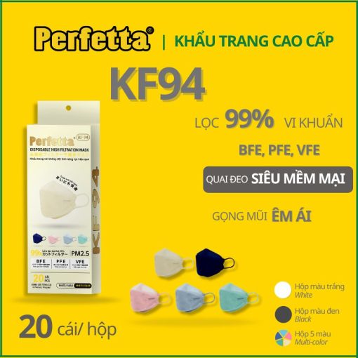 Khẩu Trang KF94 Nhiều Màu Perfetta