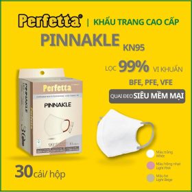 Khẩu Trang KN95 Màu Trắng Perfetta Pinakle