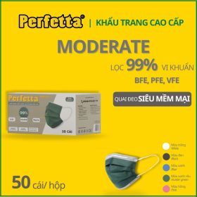 Khẩu Trang Y Tế Màu Rêu Perfetta Moderate